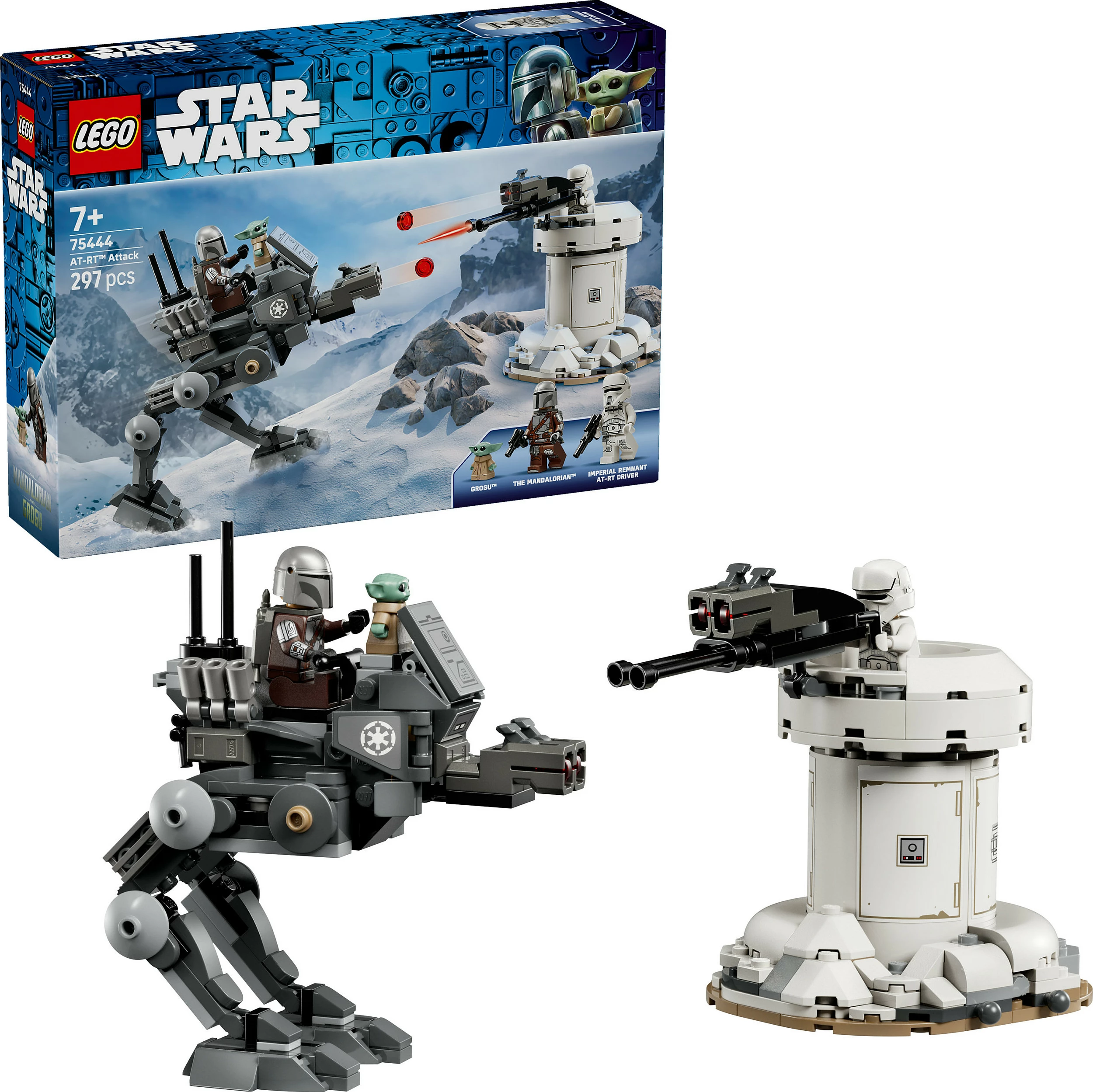 Set ndërtimi LEGO Star Wars 75444 AT-RT Attack, 297 pjesë, shumëngjyrësh