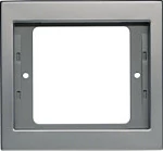 Kornizë për prizë/ndërprerës BERKER 13137004, 1 vend, matte metallic
