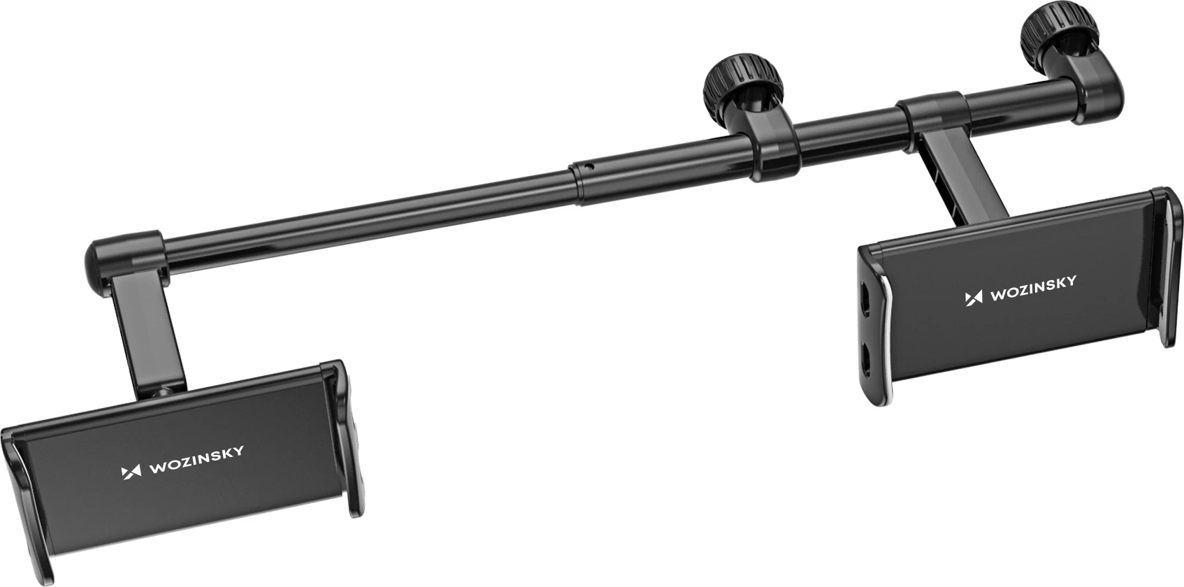 Mbajtës i dyfishtë për telefon/tablet Wozinsky WTHBK1, për mbështetëse koke, i zi