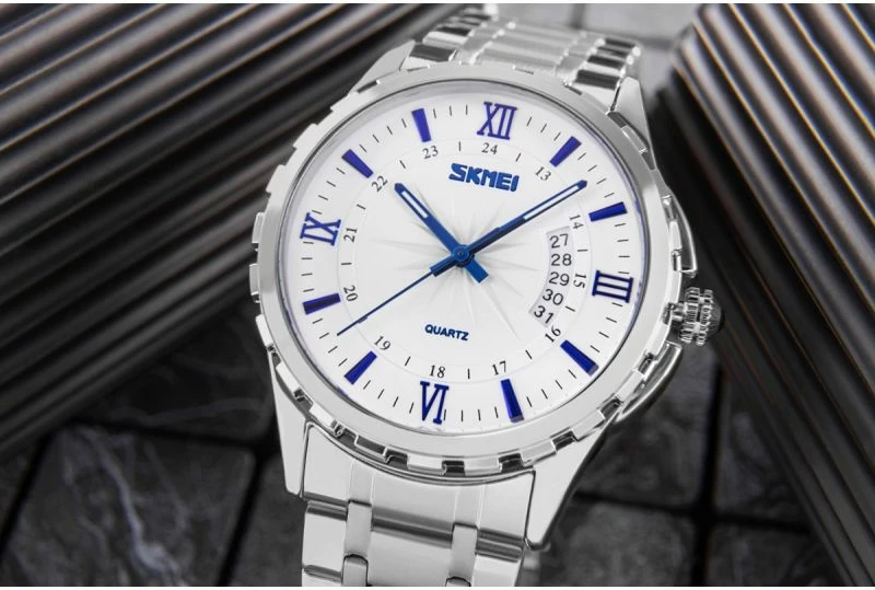 Orë dore për meshkuj Skmei, argjendtë