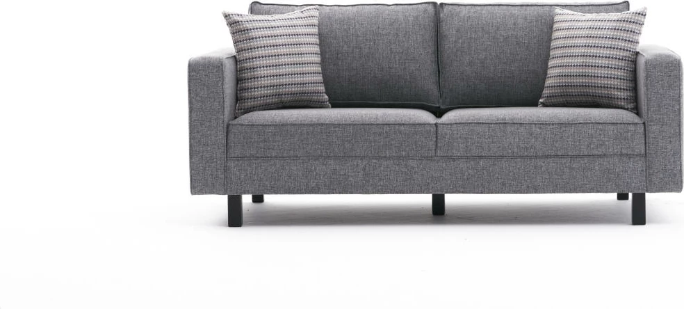 Divan dy-vendësh Atelier del Sofa, lino Kale, ngjyrë gri