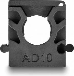 Mbajtës kabllosh DeLOCK AD10, 10 mm, 8 copë, i zi
