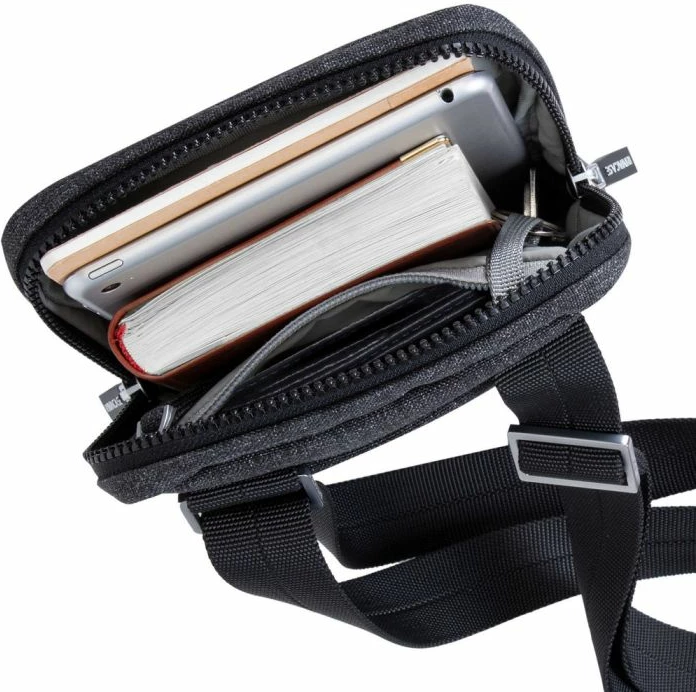 Çantë crossbody për tablet RIVACASE 8810, deri 8", e zezë melange