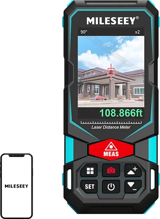 Matës distance lazer Mileseey S7Mil, rreze 100 m, viewfinder digjital 2x, ekran IPS 2.4", Bluetooth, IP65