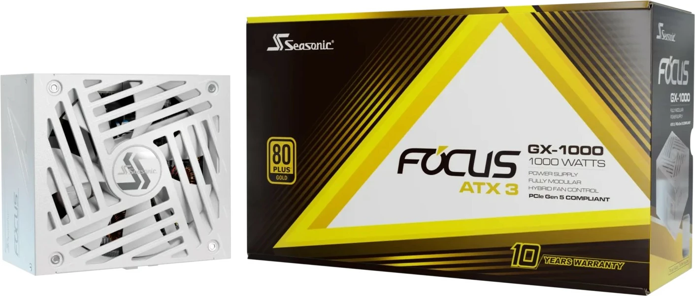 Furnizues energjie Sea Sonic FOCUS GX-1000, 1000W, 80+ Gold, i bardhë