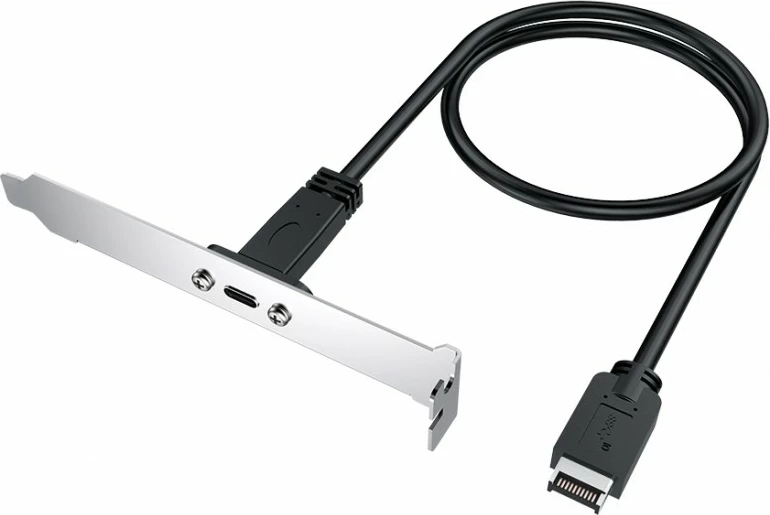 Kabllo zgjatuese GrauGear me PCI Blende, USB Type-E në Type-C, 0.5m, USB 3.2 Gen 2