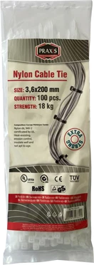 Lidhëse Plastike 3.6x200 936200 100/set