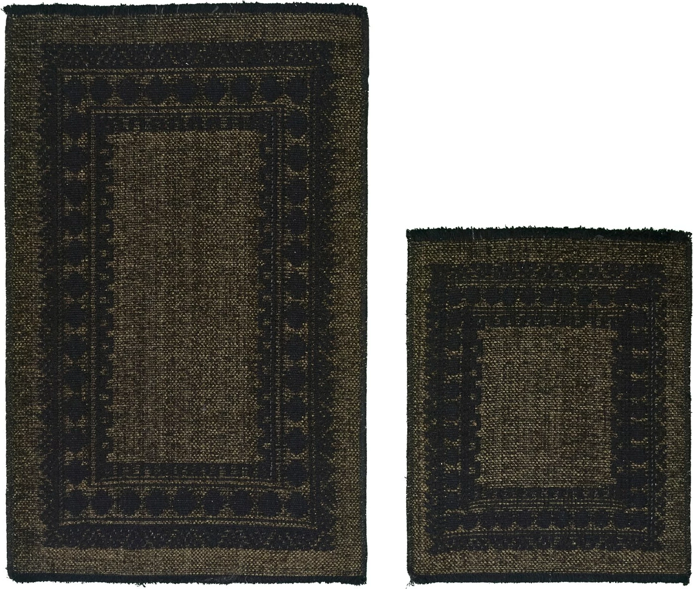Set tapetash për banjo, 2 copë, Mijolnir Venedik, ngjyrë e gjelbër/zezë