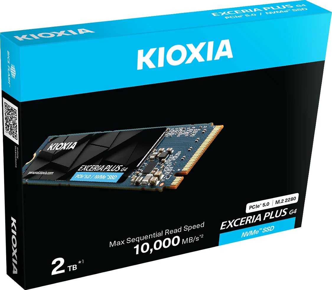 SSD intern KIOXIA EXCERIA PLUS G4 LVD10Z001TG8, M.2 2280, 1TB, NVMe PCIe 5.0
