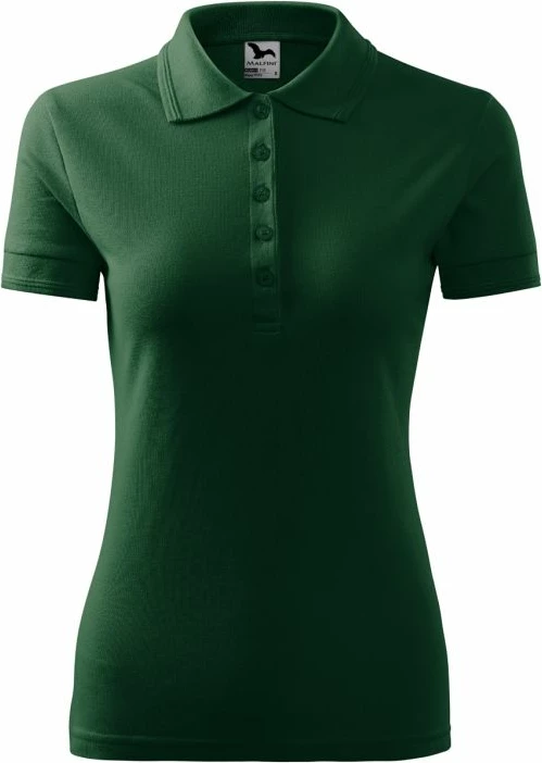 Polo maicë Malfini për femra, e gjelbër e errët [Madhësia: XS]