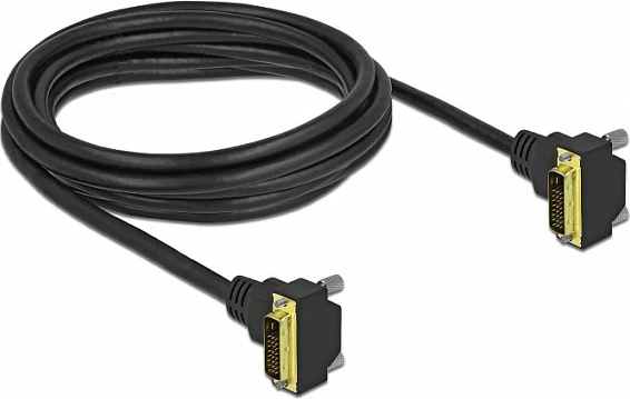 Kabllo DVI-D DeLOCK 85907, 3m, 18+1, gold-plated, e zezë