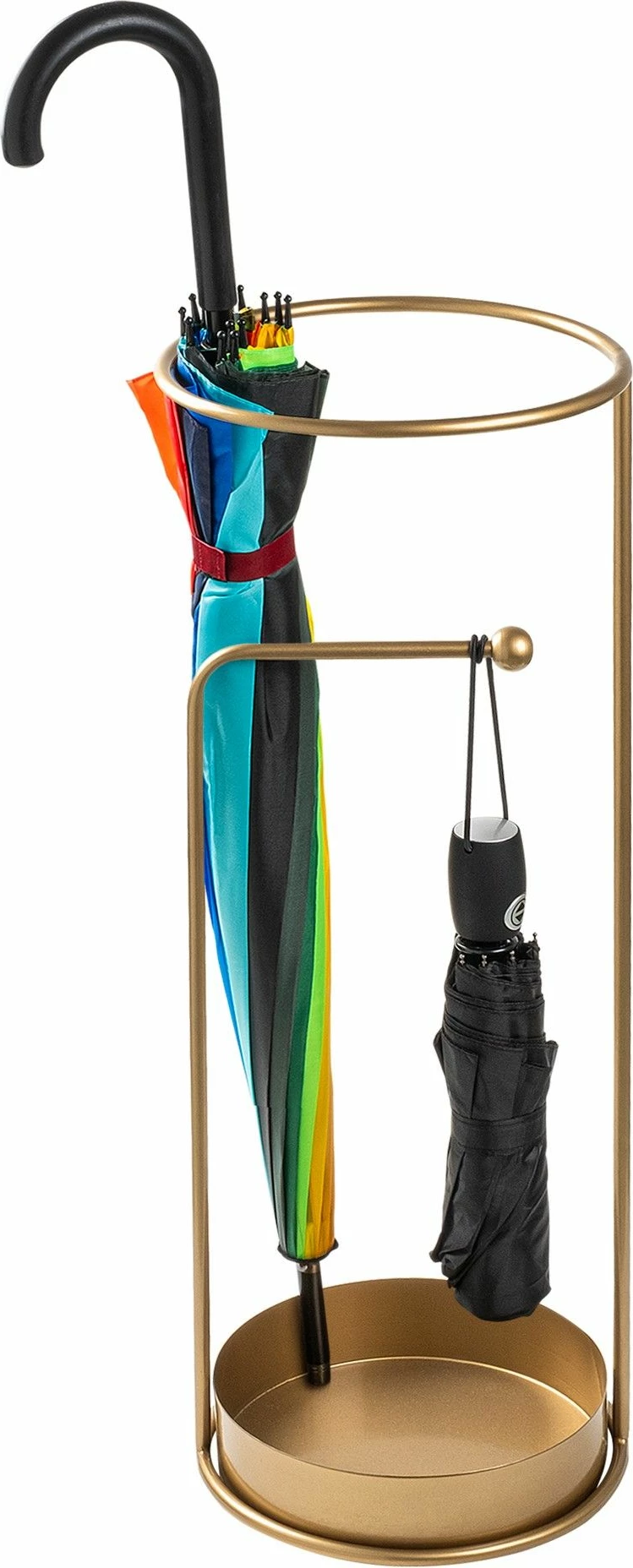 Stendë për ombrella, dizajn Aberto, ngjyrë ari, 22x22x60cm