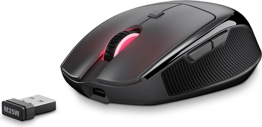 Maus Sharkoon OfficePal M25W, wireless + USB Type-C, 4000 DPI, i zi