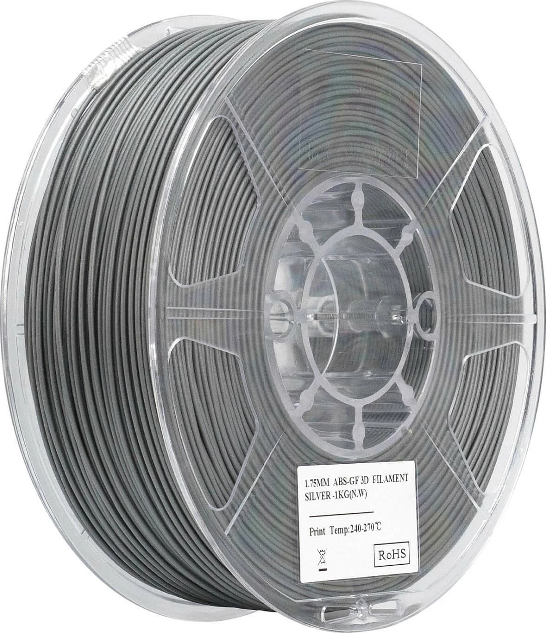 Filament për printer 3D eSun eABS-GF, 1.75 mm, 1 kg, Silver