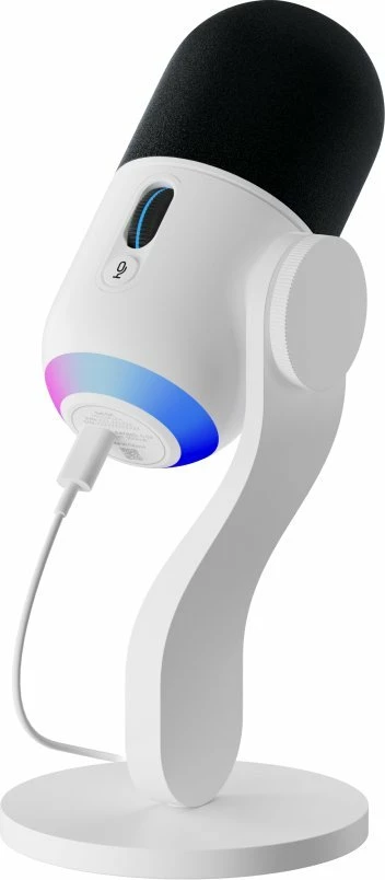 Mikrofon Logitech G Yeti GX 988-000576 USB/USB-C dinamik superkardioid me RGB i bardhë