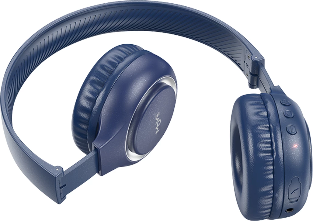 Kufje Moye Enyo Foldable BT, Bluetooth 5.3, me mikrofon, 7h bateri, TF/AUX, ngjyrë blu