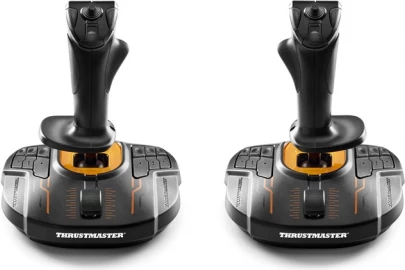 Kontroller fluturimi (joystick) Thrustmaster T.16000M FCS Space Sim Duo, 2960815, i zi, set 2 copë