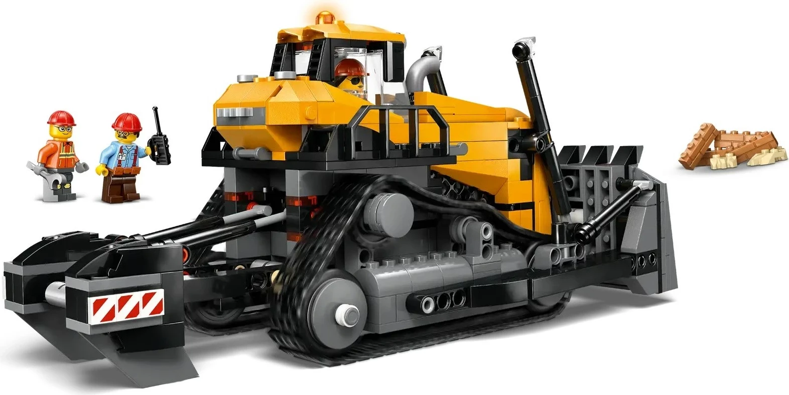 Set LEGO CITY buldozer i verdhë 60466 me 3 minifigura