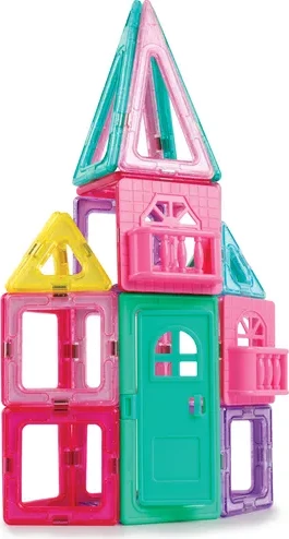 Set lodër për fëmijë Magnimake Castle, 27 pjesë