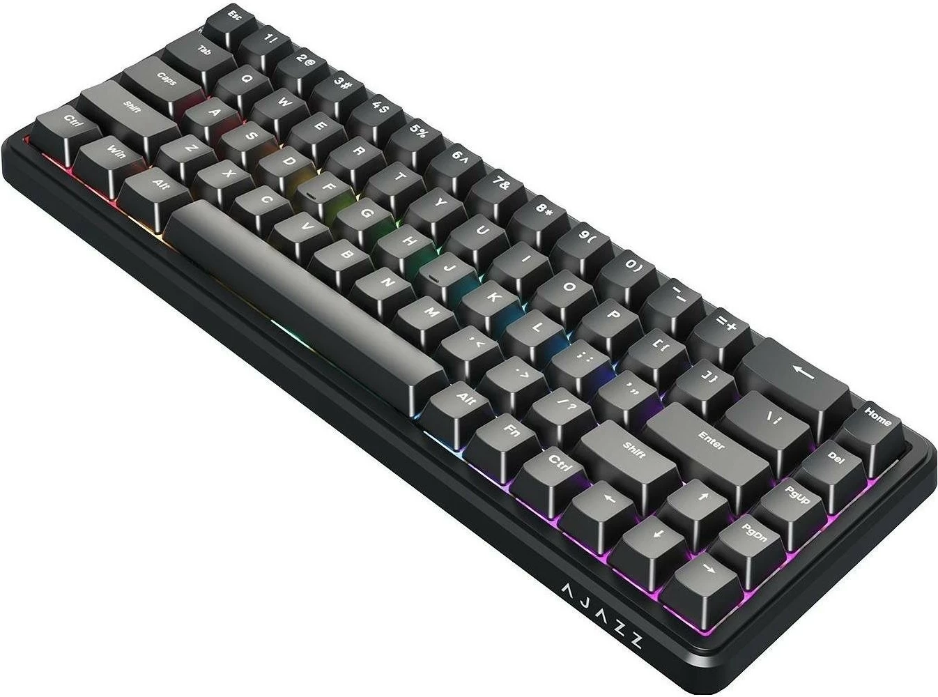 Tastierë mekanike Ajazz AK680 MAX, 65%, USB-C me kabllo, RGB, e zezë