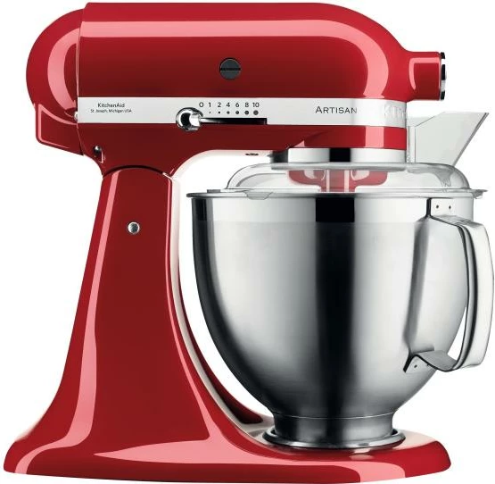 Mikser kuzhine KitchenAid Artisan 5KSM185PSEER 4.8L + 3L, e kuqe (Empire Red), set me 2 enë