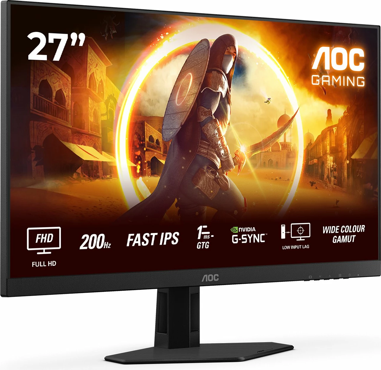 Monitor AOC 27G4HRE 27\" Full HD Fast IPS 200Hz 0.5ms HDR10, i zi