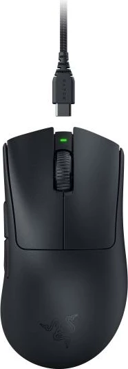 Maus Razer DeathAdder V3 Pro RZ01-04630100-R3G1 wireless USB Type-C me butona të programueshëm, e zezë