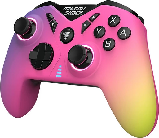 Kontroller DragonShock Nebula Pro wireless për Nintendo Switch, Bluetooth, USB-C, LED, 550mAh, multicolor