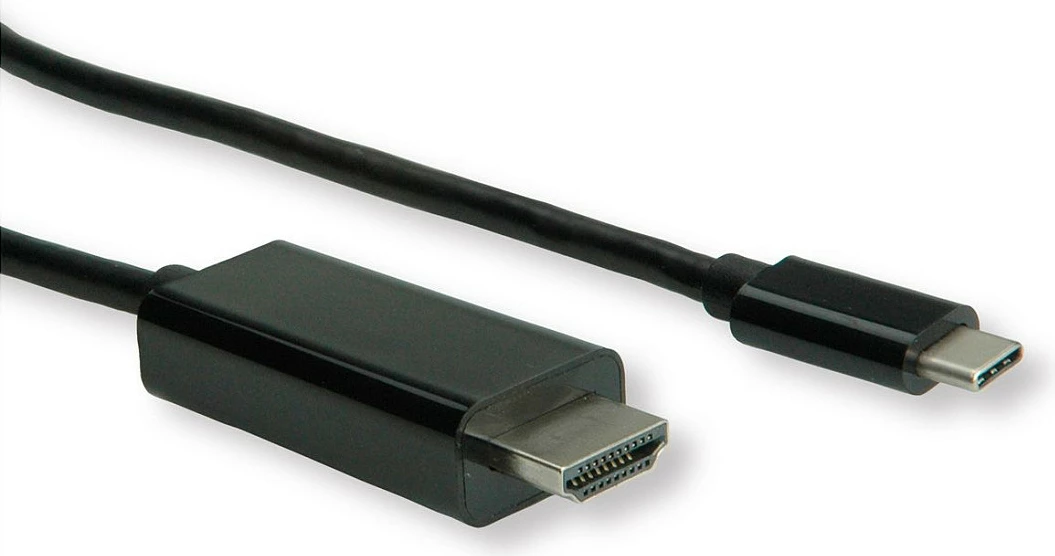 Kabllo adapter ROLINE USB-C në HDMI, 3 m, 4K, e zezë