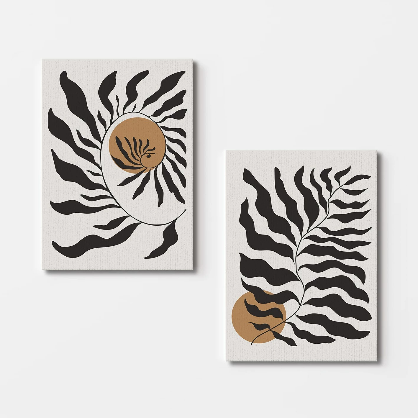 Pikturë dekorative në kanavacë (2 copë), Wallity, 2KNV4369, 50x70cm