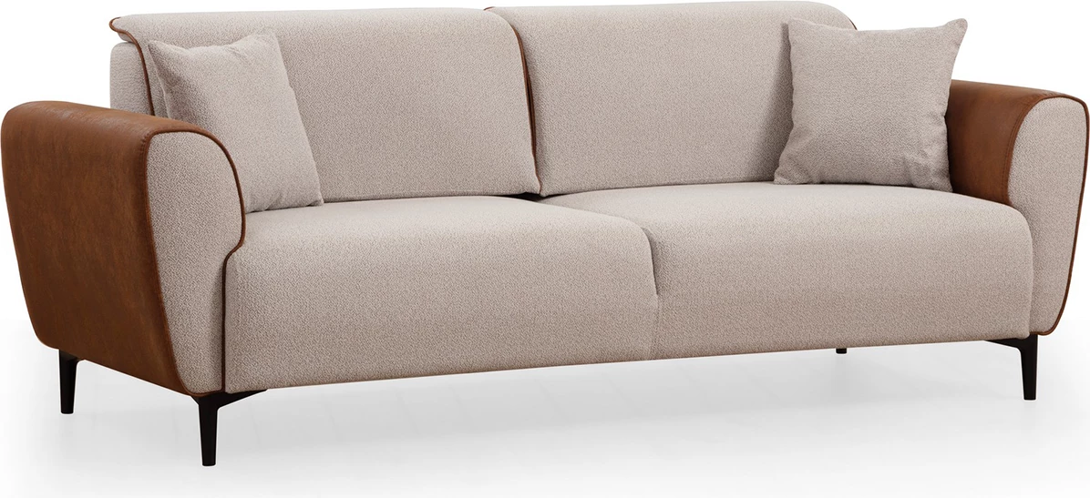 Divan 3-vendësh me shtrat, Atelier del Sofa, bezhë, kanellë