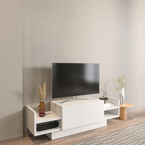 TV Komodë Luni [Pllaka iverore: E bardhë]