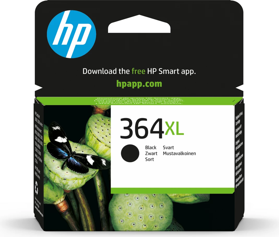 kartrixh boje, HP, 364XL CN684EE, 18 ml, rendiment 550 faqe, XL, e zezë