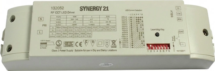 Driver/Kontroller LED Synergy21 EOS 05, 4-kanal, CC 250-1500mA, 75W
