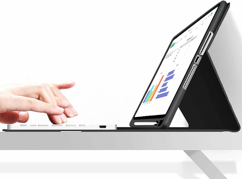 Mbështjellës me tastierë Bluetooth Tech-Protect SC Pen për iPad 10.2" 2019-2021, i zi