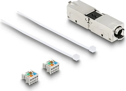Bashkues kablloje rrjeti DeLOCK LSA-LSA Cat.6A, IP68, i zi
