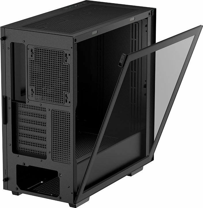 Kasë Deepcool CH510 (R-CH510-BKNNE1-G-1) Midi Tower ATX/e-ATX, xham i kalitun, 2x USB 3.0, e zezë