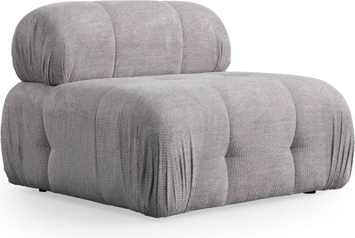 Divan treshe Atelier del Sofa, Petite 3, ngjyrë gri e çelët