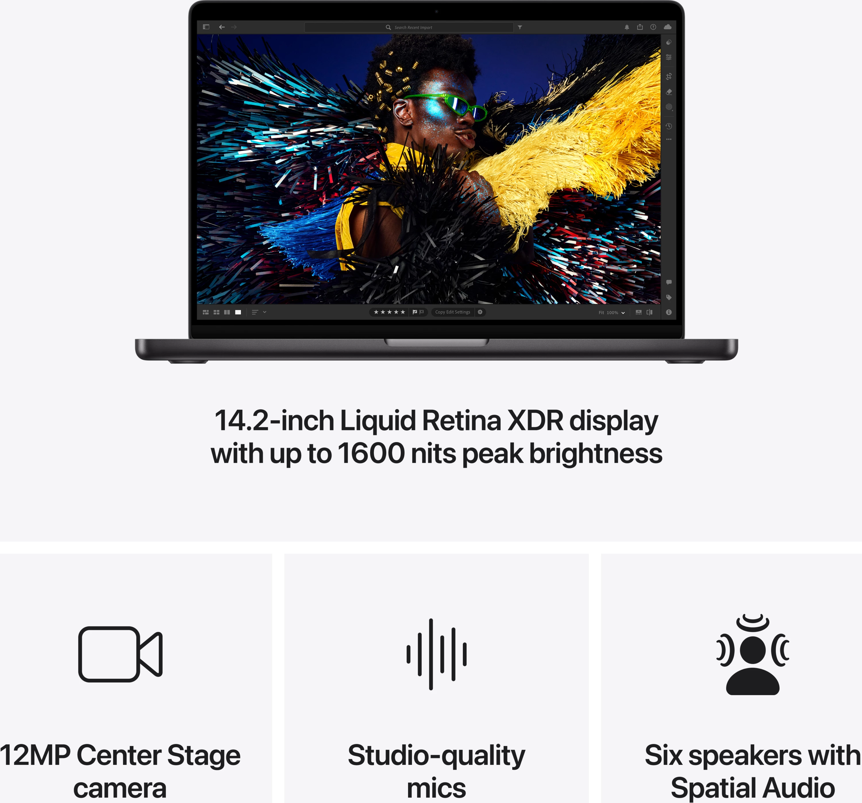 Apple MacBook Pro, 14", M4 Pro 12‑core, 24GB, 512GB SSD, 16‑core GPU, Space Black