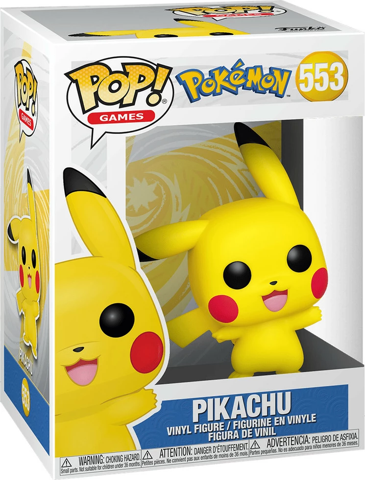Figurë koleksionuese Funko POP! Games Pokemon Pikachu (Waving), vinil, e verdhë, 1 copë