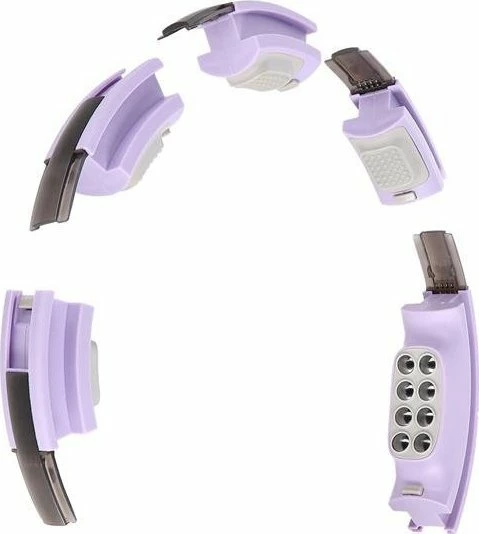 Hula hoop magnetik HMS HHM13, me peshë dhe numërues, i rregullueshëm 9-13 elemente (bel 60-96 cm), 40 cm, vjollcë