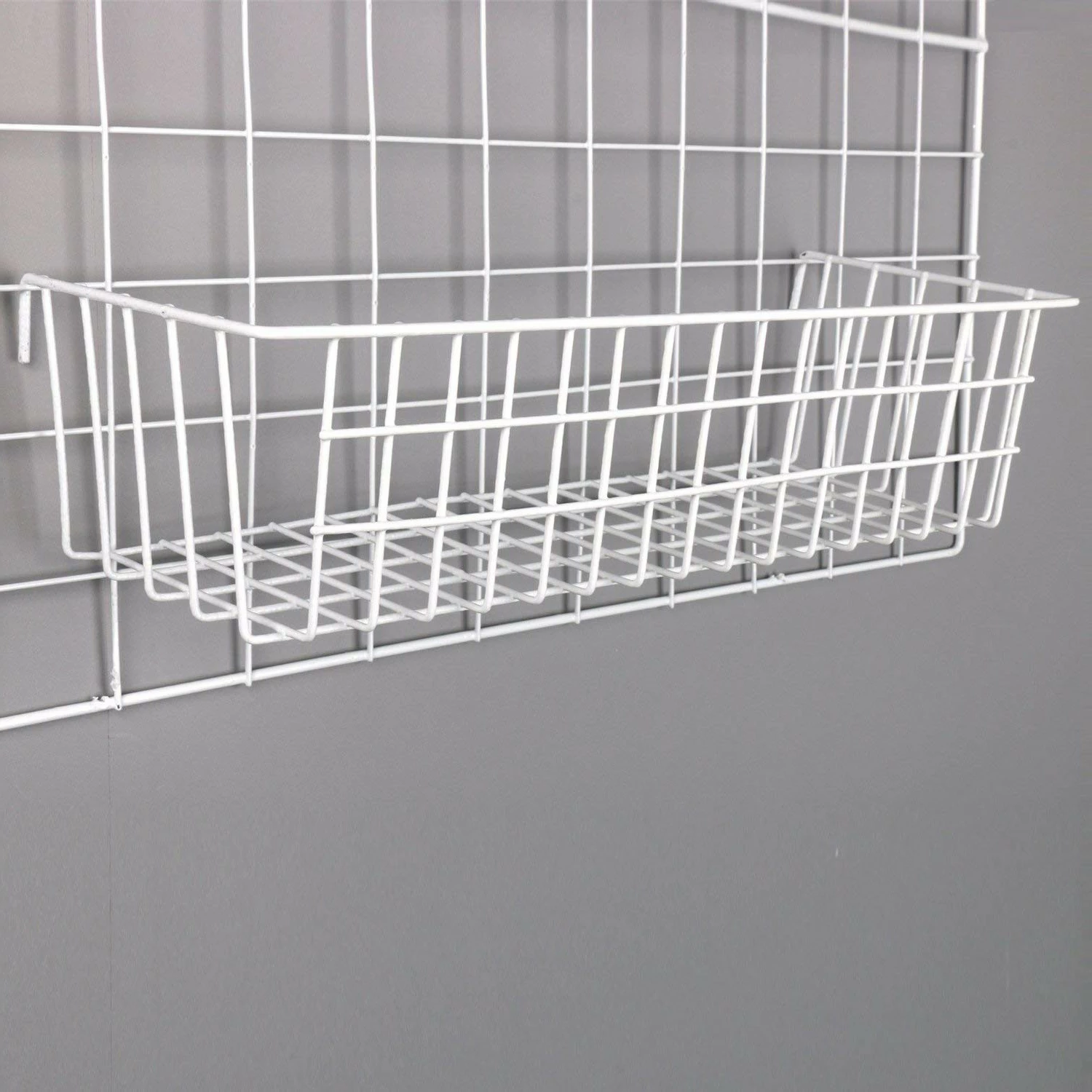 Aksesor dekorativ metalik për mur, Wallity, WR014, i bardhë, 38x13x16cm