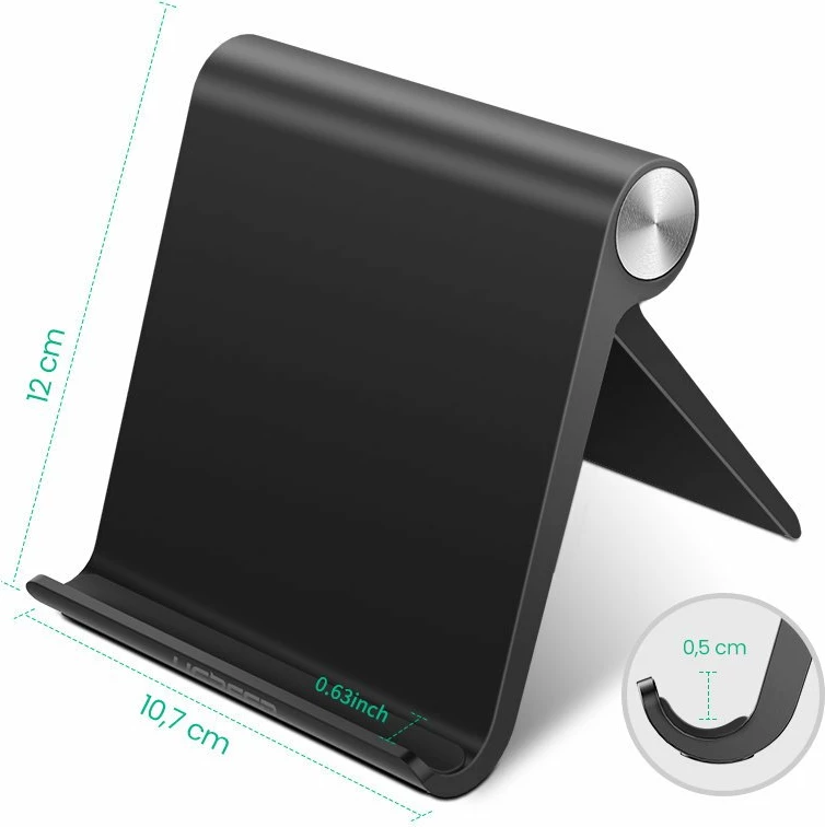 Mbajtës tavoline Ugreen LP115 50748 për tabletë/telefon 4.7-11", i zi