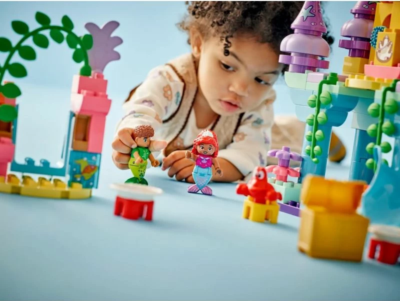 Set lodrash LEGO Duplo për fëmijë, Ariel's Magical Underwater Palace