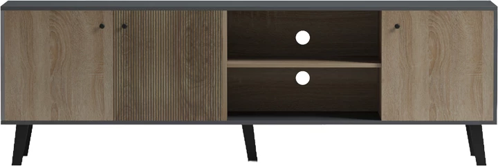 Komodë TV Tuscany, sonoma-antracit, 180x41x51cm