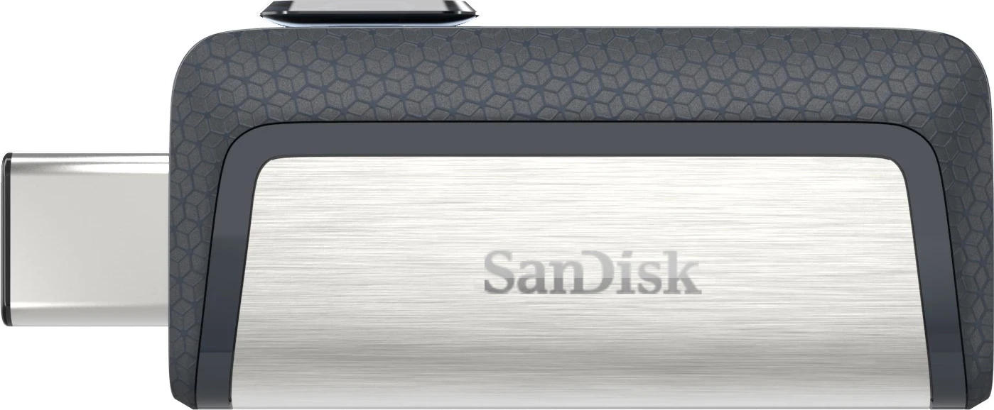 USB Flash SanDisk Ultra Dual Drive, 128 GB, USB Type-A / USB Type-C, Argjendtë