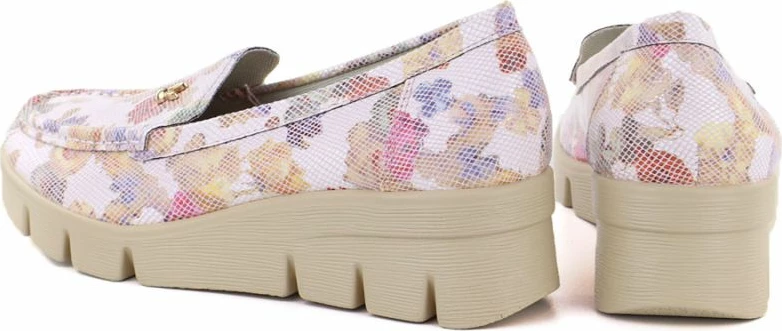 Këpucë platforme femra M. Daszyński MR23109D, rozë me lule