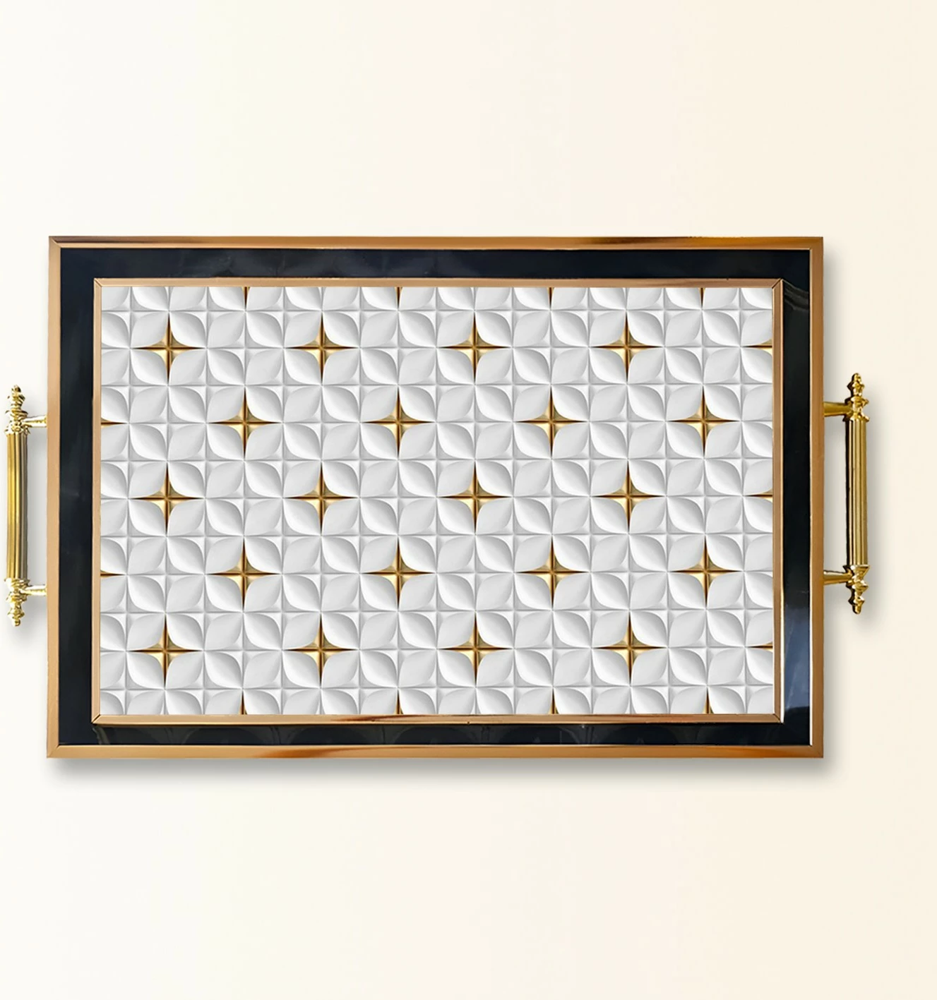 Tabaka qelqi Aberto Design, shumëngjyrëshe, TPA9805, 50x29x3.5 cm