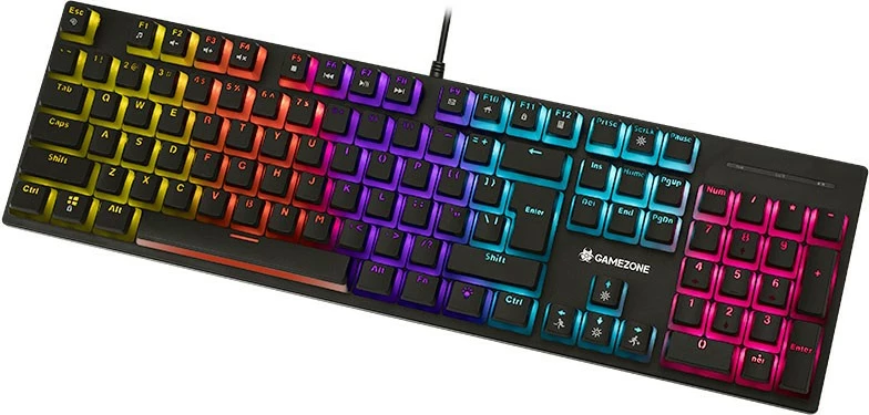 Tastierë mekanike Tracer GAMEZONE UNIQUE PUDDING USB, QWERTY English (UK) 104 taste, anti-ghosting, RGB pudding, kabllo 1.5 m, e zezë