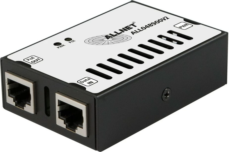 PoE Injektor ALLNET ALL048900v2, Gigabit, Metallgehäuse